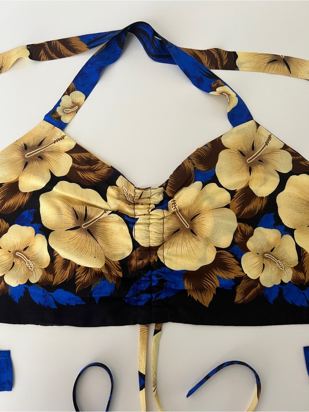 Hibiscus Collection Hawaii Floral Halter Top NWT Tropical Rayon - Picture 6 of 10